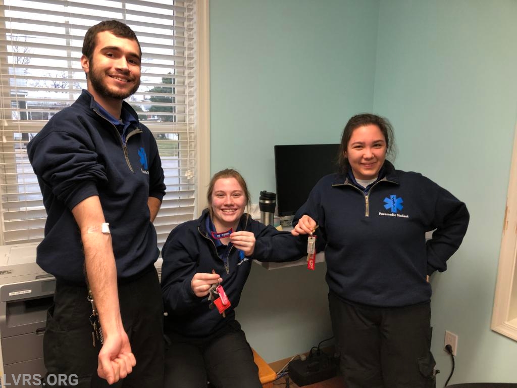 Our newest IV techs, Alex, Claire and Elizabeth.
